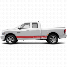 Verschlungene, geschwungene Streifen Seitenleisten Vinyl-Aufkleber für Dodge Ram 1500 2011-2018_3