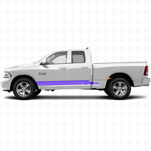 Gebogene Streifen Schweller Tür Vinyl-Aufkleber für Dodge Ram 1500 2011-2018 2