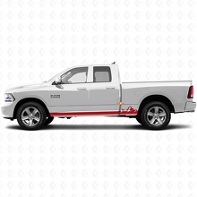 Berg dünne Streifen Schweller Vinyl-Aufkleber für Dodge Ram 1500 2011-2018 3