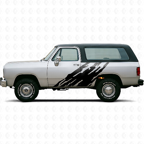Schlammspritz-Grafikseiten-Vinylaufkleber für Dodge Ramcharger 1974-1993 1