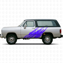 Schlammspritz-Grafikseiten-Vinylaufkleber für Dodge Ramcharger 1974-1993 2