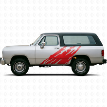 Schlammspritz-Grafikseiten-Vinylaufkleber für Dodge Ramcharger 1974-1993 3