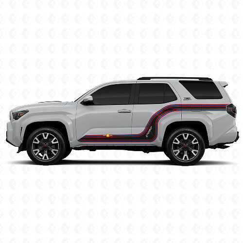 Gekrümmte Racing-Linien Seiten-Vinylaufkleber Decal für Toyota 4Runner 1