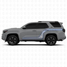 Gekrümmte Racing-Linien Seiten-Vinylaufkleber Decal für Toyota 4Runner 3