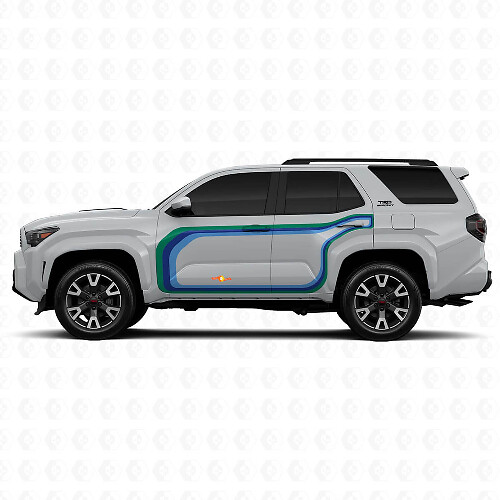 Geschlossene Streifen Grafik Seiten Vinyl Aufkleber Decal für Toyota 4Runner 1