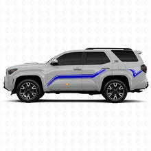 Gebogene Seitenstreifen Vinylaufkleber Dekor für Toyota 4Runner 2