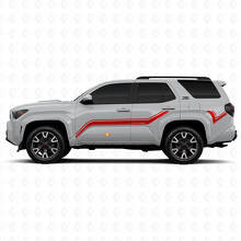 Gebogene Seitenstreifen Vinylaufkleber Dekor für Toyota 4Runner 3