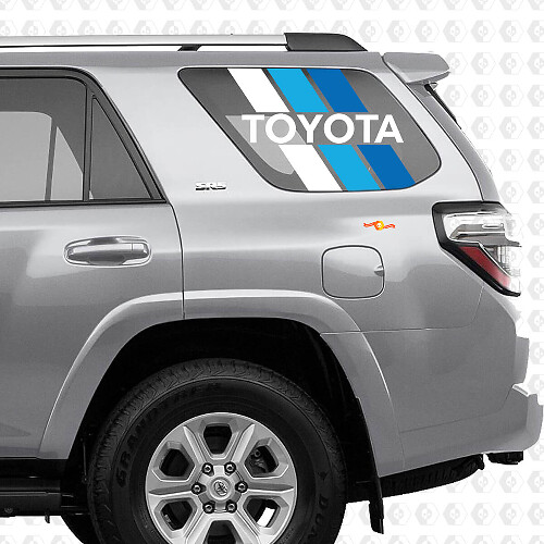 Retro-Streifen-Aufkleber für die hintere Seitenscheibe Toyota 4Runner
