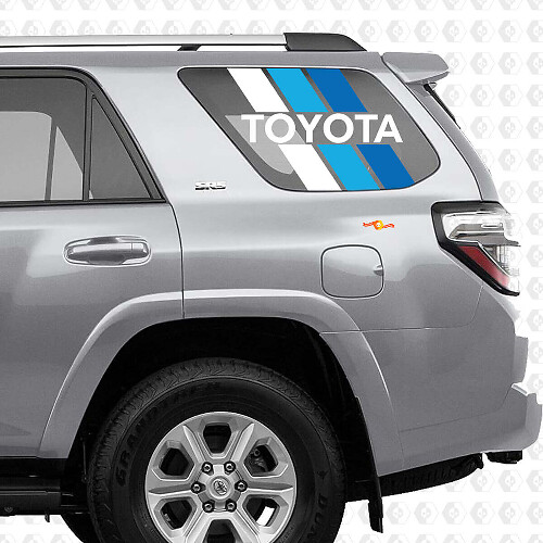 Retro-Streifen-Aufkleber für die hintere Seitenscheibe Toyota 4Runner
