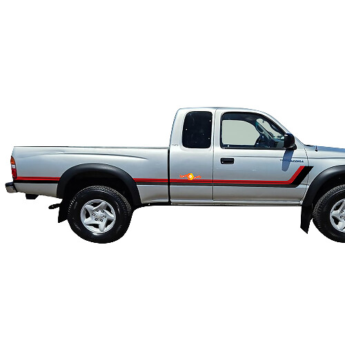 Zwillingsstreifen Seiten-Vinylaufkleber für Toyota Tacoma 1995-2004 1