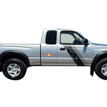 Twin Topografische Streifen Seiten-Vinylaufkleber für Toyota Tacoma 1995-2004 2