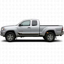Twin Stripes Seitenschweller Vinyl-Aufkleber-Set für Toyota Tacoma 2004-2015 2