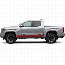 Berge Stil Streifen Schweller Vinyl-Aufkleber für Toyota Tacoma 2023+ 3