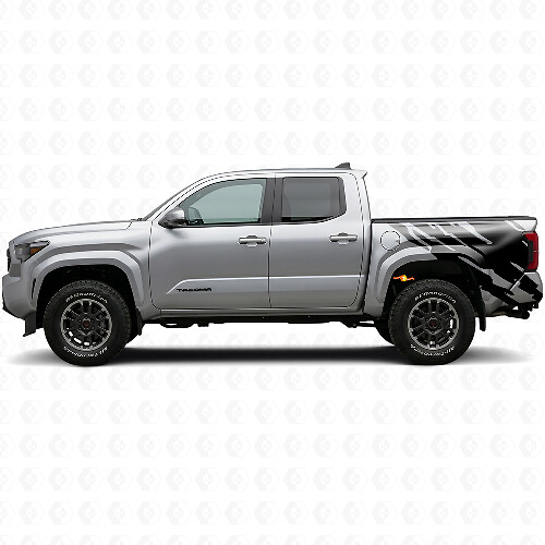 Schlammspritz-Grafik Heckseiten-Vinylaufkleber für Toyota Tacoma 2023+ 1