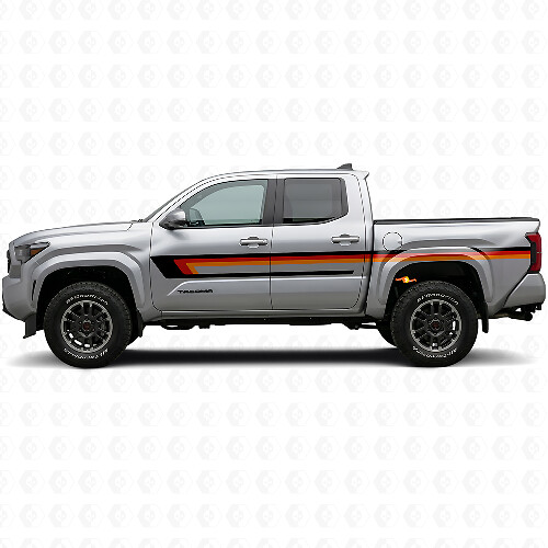 Dreifach-Streifen Türseiten-Aufkleber für Toyota Tacoma 2023+ 1