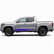 Schachbrett-Streifen Schwelleraufkleber Vinyl-Aufkleber für Toyota Tacoma 2023+ 2