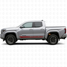 Karierte gebogene Streifen-Schwellerseiten-Vinylaufkleber für Toyota Tacoma 2023+ 3