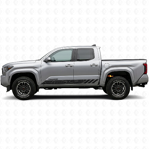 Topographische Streifen als Vinyl-Aufkleber für Türen für Toyota Tacoma 2023+ 1