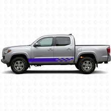 Karierte Streifen Rocker Panel Vinyl Aufkleber für Toyota Tacoma 2015-2023 2