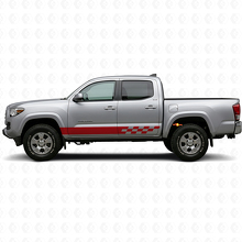 Karierte Streifen Rocker Panel Vinyl Aufkleber für Toyota Tacoma 2015-2023 3