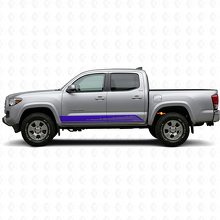 Vinyl-Aufkleber mit geschwungenen Linien für Türseitenschutzleisten Toyota Tacoma 2015-2023 2