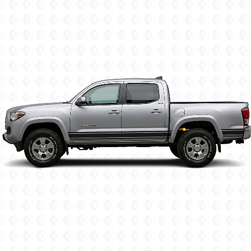 Gerade Linien Schweller-Vinylaufkleber für Toyota Tacoma 2015-2023 1