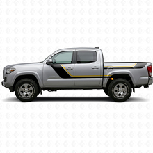 Twin Stripes Tür- und hintere Seiten Vinyl-Aufkleber Set für Toyota Tacoma 2015-2023 2