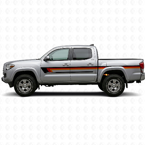 Dreifachstreifen Türseiten-Vinylaufkleber für Toyota Tacoma 2015-2023