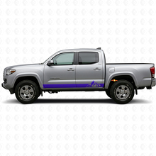 Mountains Style Streifen Schweller Vinyl Aufkleber Set für Toyota Tacoma 2015-2023 2