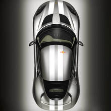 Doppelstreifen Haube Dach Kofferraum Vinyl-Aufkleber Set für Lotus Elise 2008 2