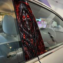 Cyber-Reaper-Schädel-Säulentüren Vinyl-Aufkleber 2