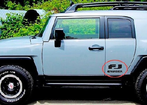 FJ Cruiser Logo Seiten Tür Vinylaufkleber Set für Toyota FJ Cruiser