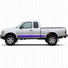 Gebogene Streifen Schweller Tür Vinylaufkleber für Toyota Tacoma 1995-2004 2