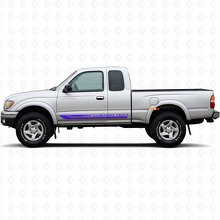 Karierte gebogene Streifen Verkleidungsseitenaufkleber aus Vinyl für Toyota Tacoma 1995-2004 2