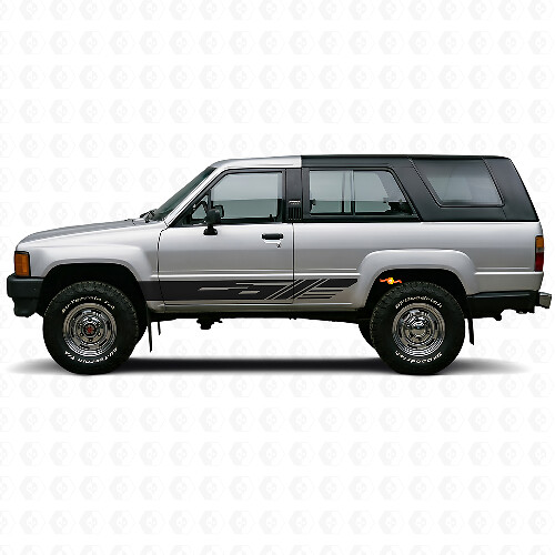 Dekorierte Streifen Seitenleisten Vinylaufkleber für Toyota 4Runner 1984-1989 1