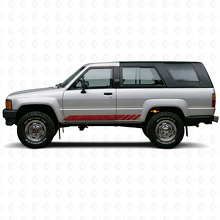 Topografische Stilstreifen Türen Vinylaufkleber für Toyota 4Runner 1984-1989 3