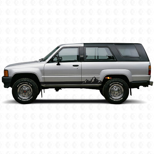 Berg Dünne Streifen Seitenschweller Vinylaufkleber für Toyota 4Runner 1984-1989