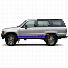Berg Dünne Streifen Seitenschweller Vinylaufkleber für Toyota 4Runner 1984-1989 2