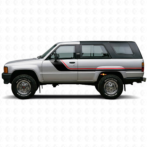 Twin-Stripes Seitenaufkleber-Set für Toyota 4Runner 1984-1989 1