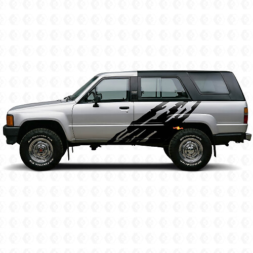 Schlamm-Spritzgrafik Seitenvinylaufkleber für Toyota 4Runner 1984-1989