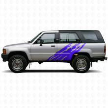 Schlamm-Spritzgrafik Seitenvinylaufkleber für Toyota 4Runner 1984-1989_2