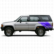 Schlamm-Spritz-Grafik Seitlicher Heck-Vinylaufkleber für Toyota 4Runner 1984-1989_2