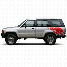 Schlamm-Spritz-Grafik Seitlicher Heck-Vinylaufkleber für Toyota 4Runner 1984-1989_3