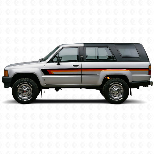 Dreifach-Streifen Türseiten Vinyl-Aufkleber für Toyota 4Runner 1984-1989 1