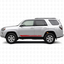 Karierte gebogene Streifen Rocker Panel Vinyl-Aufkleber für Toyota 4Runner 2009-2024 3