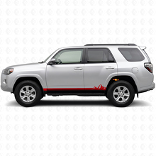 Berg Dünne Streifen Schweller Vinylaufkleber für Toyota 4Runner 2009-2024 3