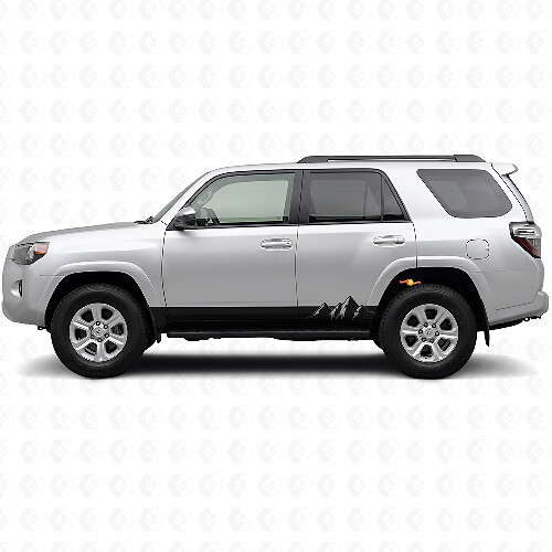 Berge Breite Streifen Schweller Vinylaufkleber für Toyota 4Runner 2009-2024 1