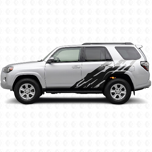 Schlammspritz-Grafik Seitenaufkleber für Toyota 4Runner 2009-2024