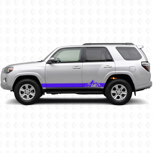 Mountains Style Streifen Rocker Panel Vinyl Aufkleber Kit für Toyota 4Runner 2009-2024 2