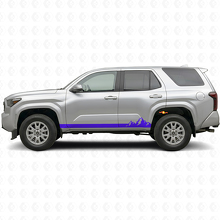 Mountains Dünne Streifen Schweller Vinylaufkleber für Toyota 4Runner 2024+ 2